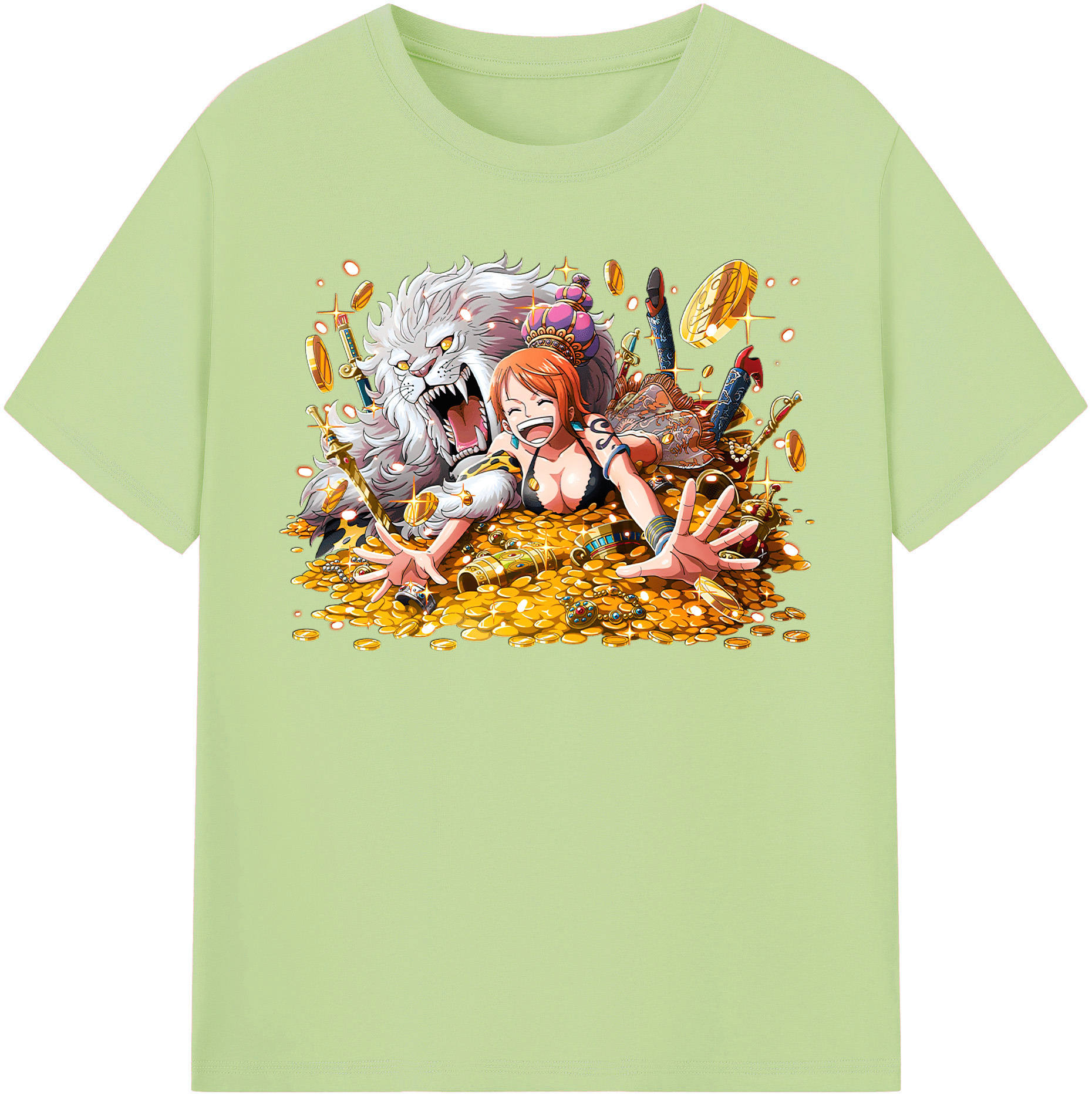 ワンピース ナミ ONE PIECE Nami 綿100％半袖Tシャツ（フロントプリント）
